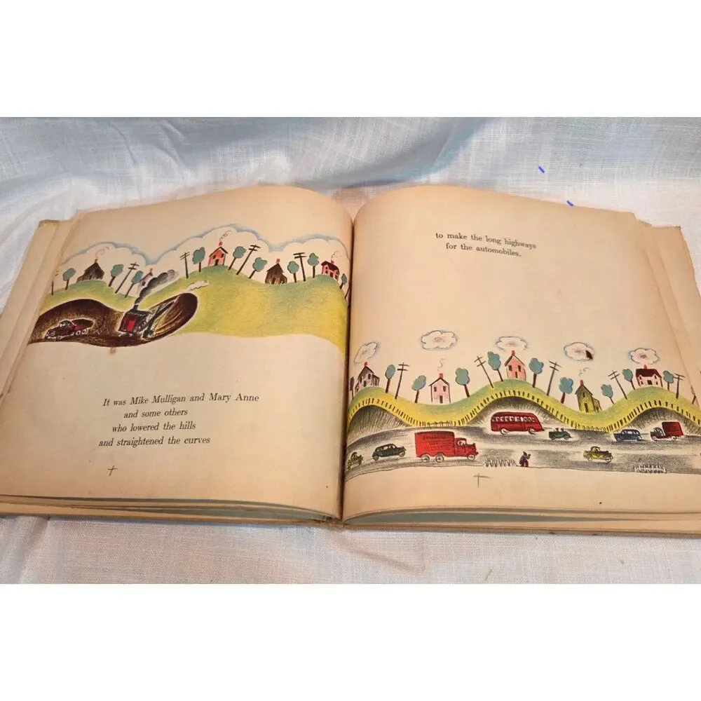 1939 Mike Mulligan and His Steam Shovel 1st Edition Hardcover Burton